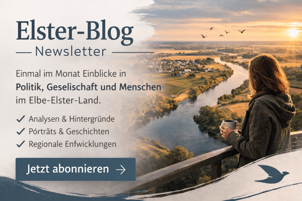Elster Blog Newsletter Fluss Frau